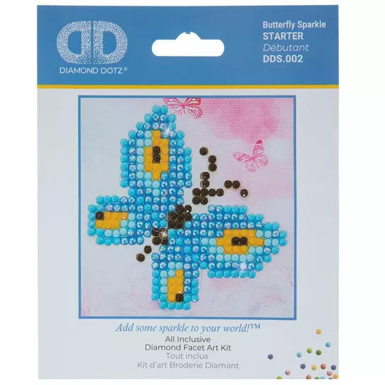 Butterfly Sparkle Diamond Art Starter Kit, Hobby Lobby